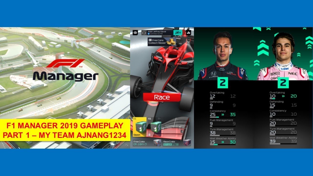 F1 Manager 2019 Gameplay My Team AJNANG1234 German Race Track Part 1