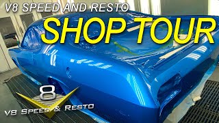 Muscle Car Restoration Shop Tour at the V8 Speed and Resto Shop April 2022