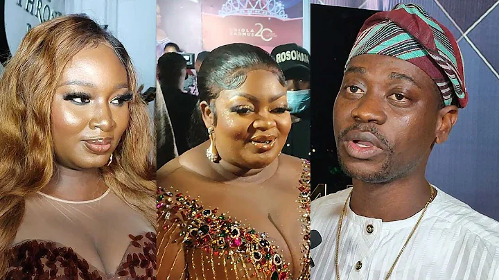SEE HOW FANS WELCOME LATEEF ADEDIMEJI AND HIS WIFE ADEBIMPE, BOBRISKY AT ENIOLA BADMUS 20 YEARS ON