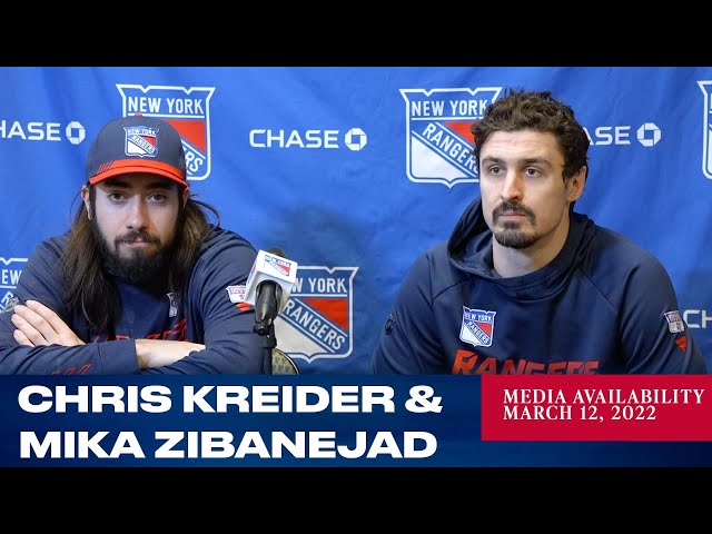 Mika Zibanejad Chris Kreider Poster New York Rangers 