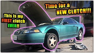 Time to start the ford mustang CLUTCH REPLACEMENT | Drift Stang 1