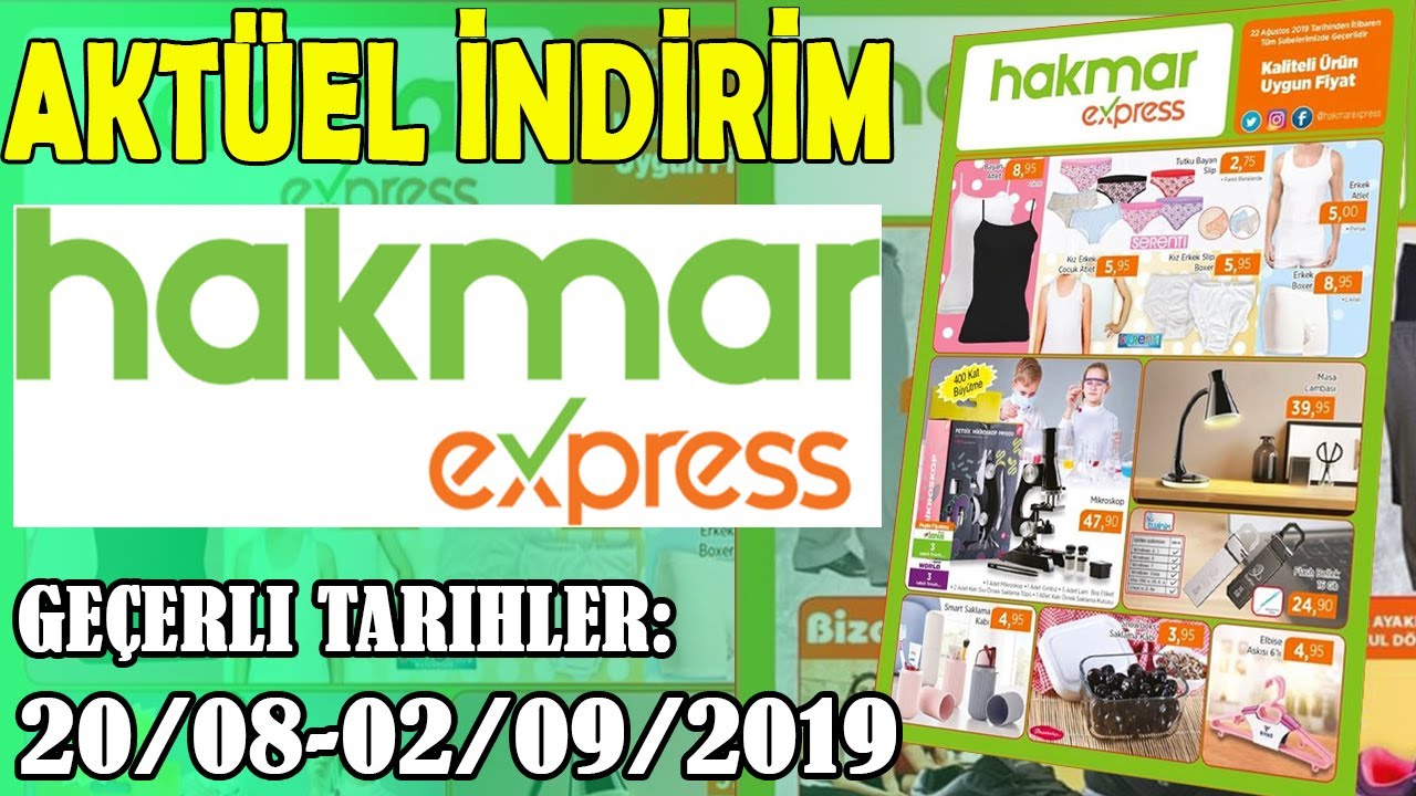 Hakmar Express (20/08-02/09) • Aktüel İndirim Katalog •