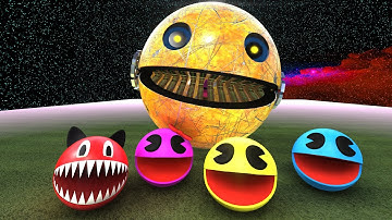 PACMAN AND MS-PACMAN VS ROBOT PACMAN MONSTER INSIDE THE PYRAMIDS fd