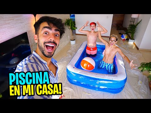 PUSE UNA PISCINA EN MI CASA PARA MIS VECINOS!