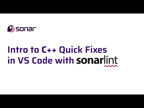 Intro to C++ Quick Fixes in VS Code with SonarLint