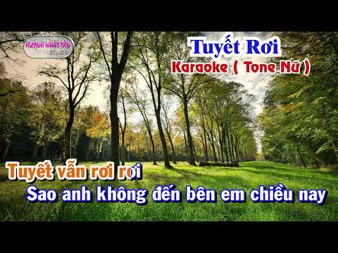 TUYẾT RƠI-Tone Nữ ⭐️ KN trân trọng mời hát ⭐️