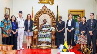 France Ambassador to Ghana, H.E. Diarra Dimé‑Labille, paid a courtesy visit to Asantehene