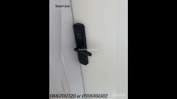 *SMART LOCKS* 🔐 No more lost keys!!!Our smart locks open with:✅ Fingerprint✅Face ID ✅ Passcode✅ Card