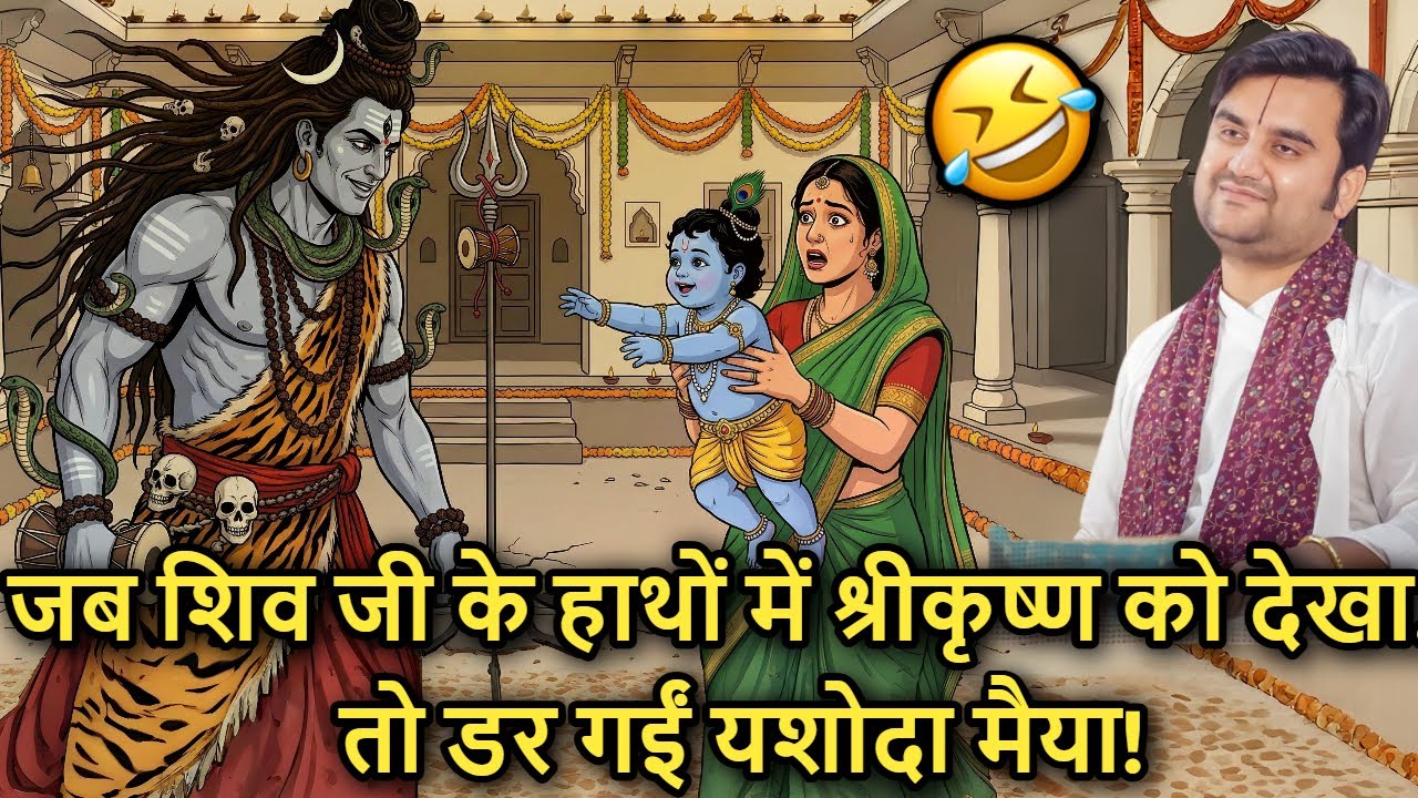 😱💀 Jab Shiv Ji Ki 🐚 Ke Haathon Krishna Ji 🙏 Ko Dekha 😨… To Dar Gayi Yashoda Maiya!