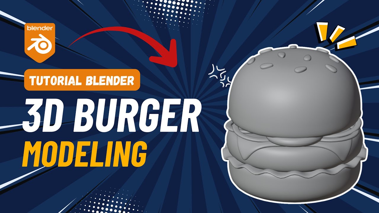 TUTORIAL 3D MODELING BURGER DI BLENDER | TUTORIAL PEMULA BLENDER 3D ...