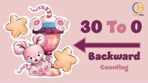 Backward Counting Made Easy: Mastering Reverse Counting from 30 - 0 with Fun & Colourful Flashcards