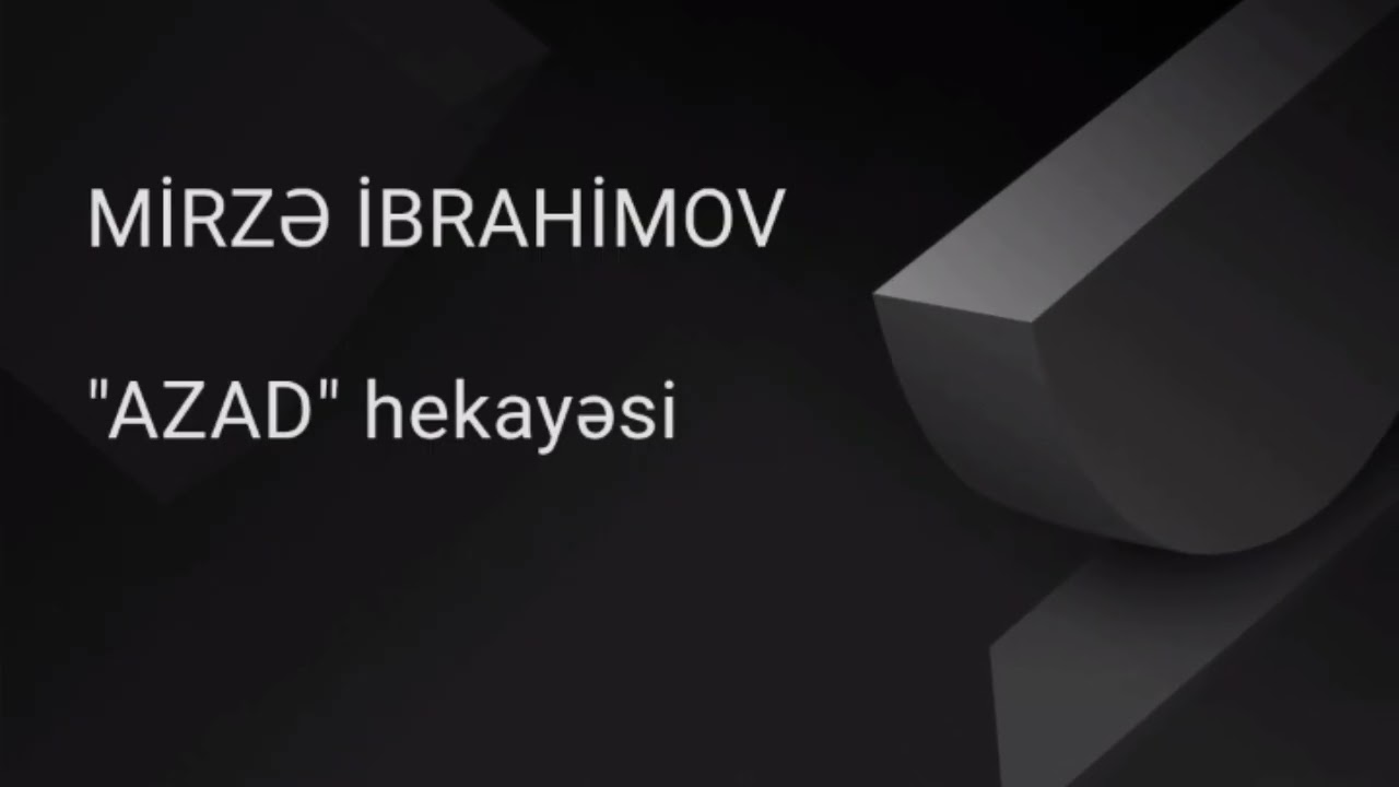 Mirzə İbrahimov. 
