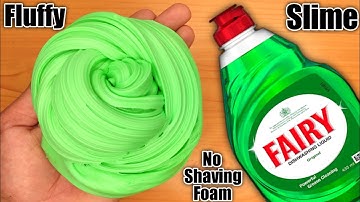 DISH SOAP SLIME👅🎧 How to make Fluffy Slime Without shaving foam!