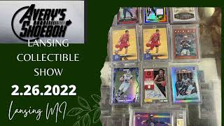 Avery's Shoebox preview 2 for upcoming  sports card show at Lansing Mall in Lansing MI