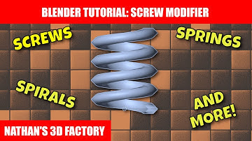 Blender Tutorial: Screw Modifier | Nathan
