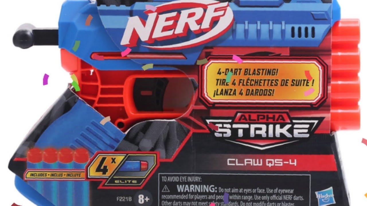 UNBOXING NERF ALPHA STRIKE CLAW QS-4.