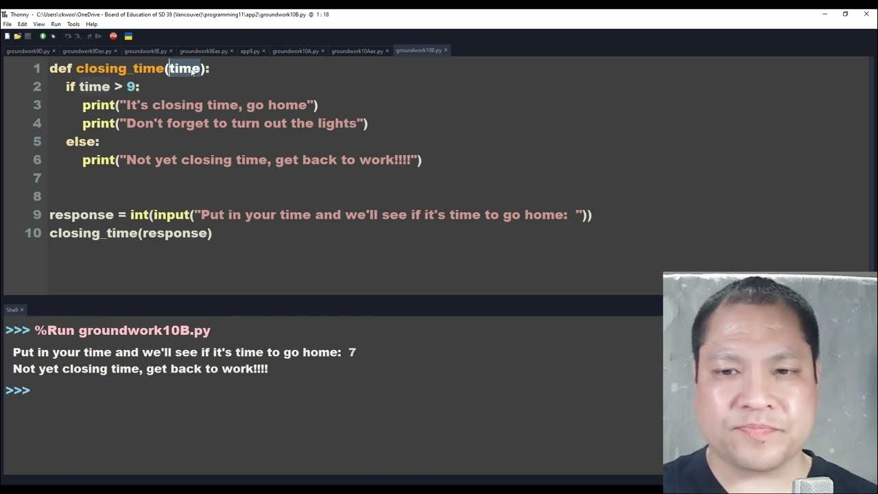 Python Level 1 - Groundwork 10B - Function call arguments - YouTube