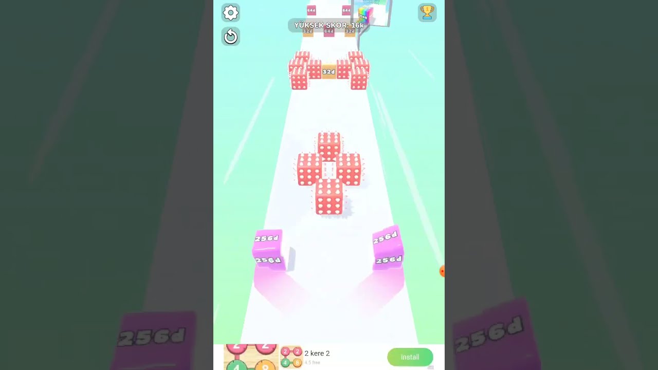 Jelly Run 2048 4096o Cube But X16 Speed