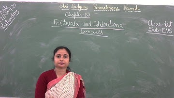 Class 1 EVS/ CH. 10. Festivals and Celebrations ( Ex. Part 2 )