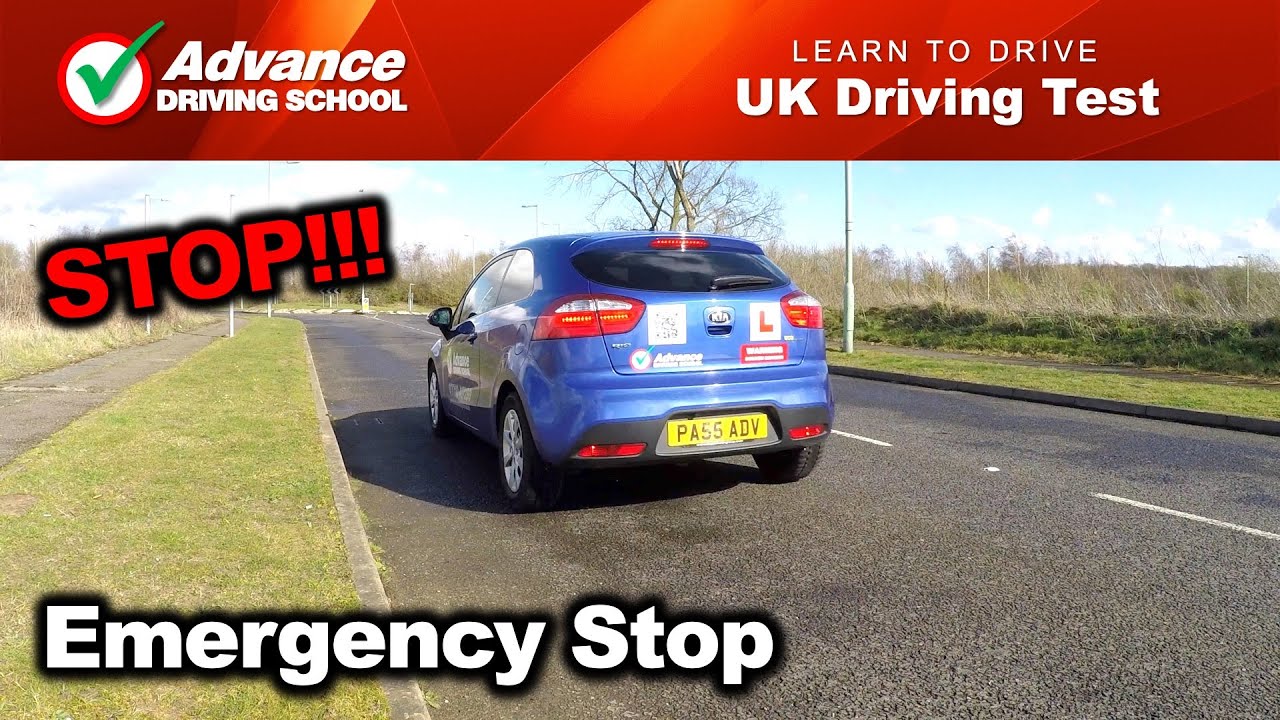 Emergency Stop Exercise 2024 UK Driving Test YouTube
