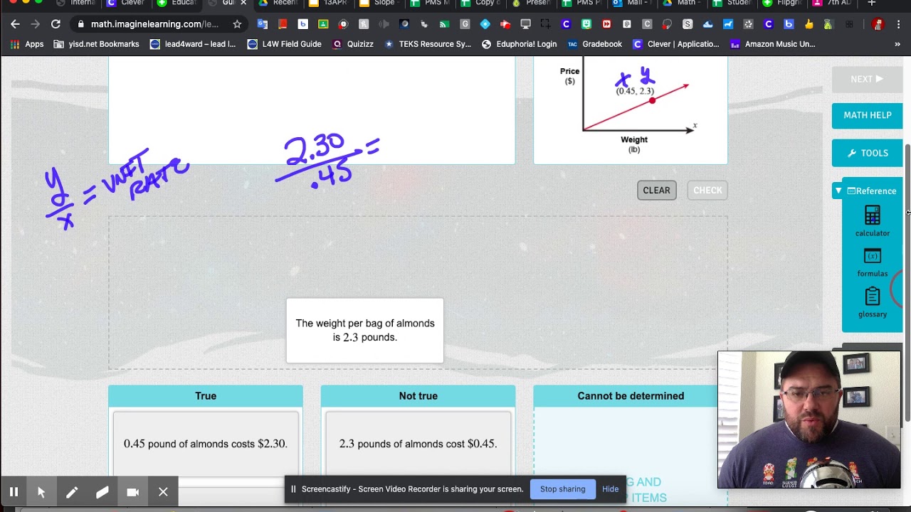 IM Guided Practice Unit Rate Graphs - YouTube