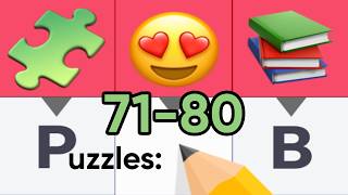 Crossword Challenge | Puzzles 71 - 80 ✏️ [Solution Pictures] [iOS]