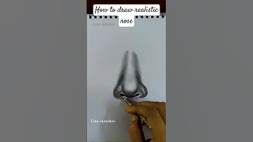 How to draw a realistic nose 👃 #drawing #art #shorts #explore #short #viral #ytshorts #nose