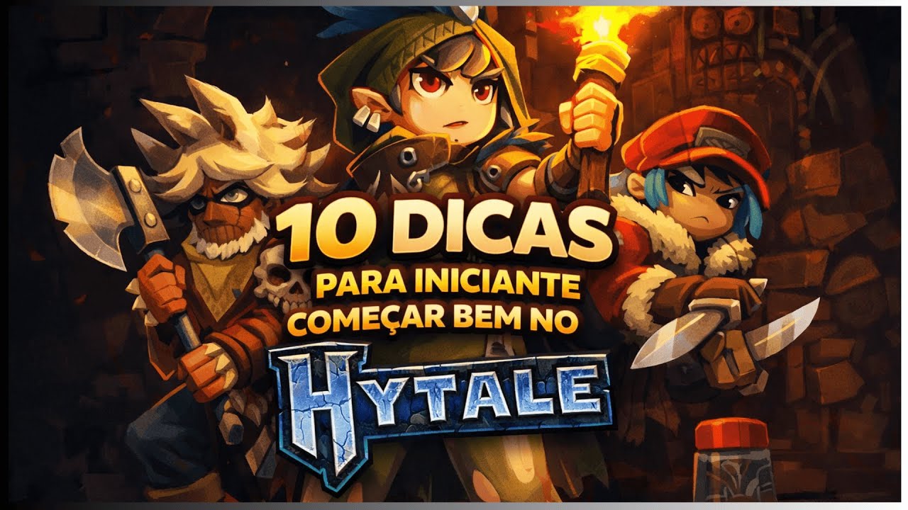 HYTALE -  10 DICAS BÁSICA  DE COMO JOGAR HYTALE  PARA INICIANTES HYTALE - GUIA BÁSICA