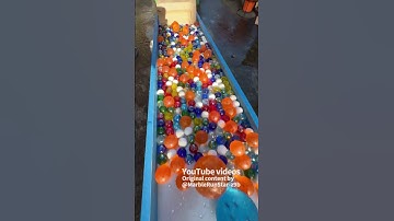 Marble Run (Water, Gutter, and Squiggly Board Marble Run Course. 3) #ASMR