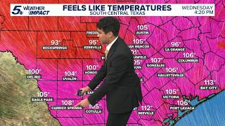 Triple-digit heat returns to South Texas | KENS 5 Weather Impact Forecast