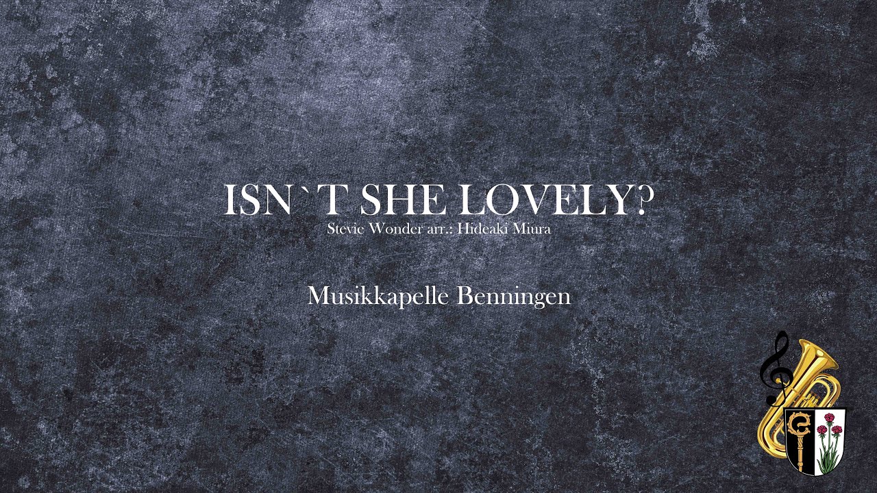 Isn't She Lovely – arr. Hideaki Miura 