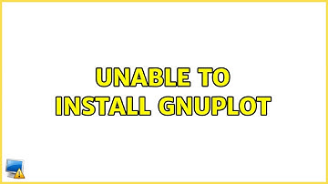 Ubuntu: Unable to install gnuplot