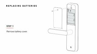 How to replace smart lock batteries - Lemaar Rectangle smart lock
