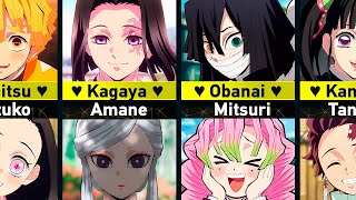 Demon Slayer Characters And Their Crush