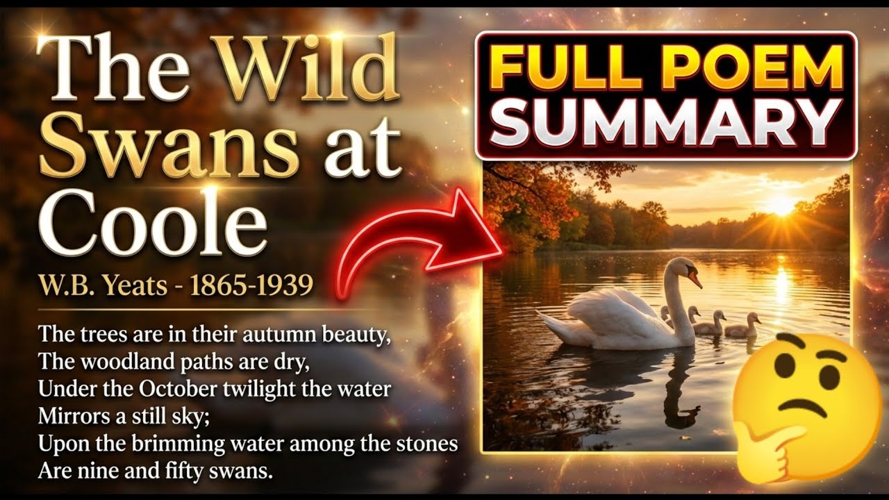 The Wild Swans At Coole Poem Summary Bcom First 1st Sem Gulbarga 