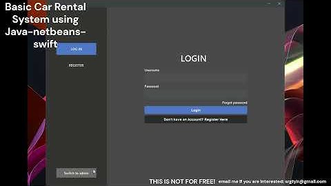 Car Rental System - Java Netbeans