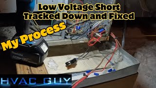 Blank Thermostat  Low Voltage Short…Repaired