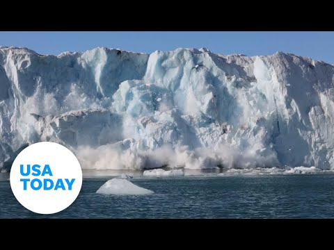 Intense video captures moments part of Norway glacier crashes into sea | USA TODAY