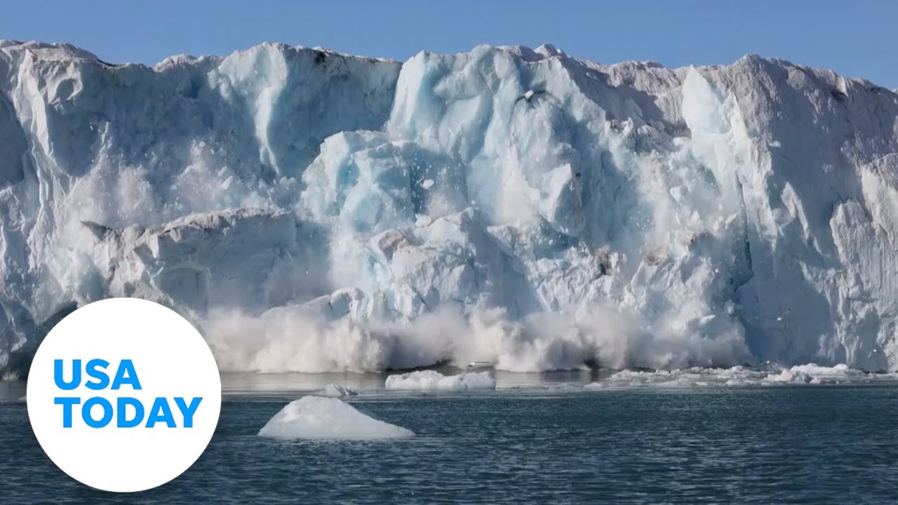 Intense video captures moments part of Norway glacier crashes into sea | USA TODAY