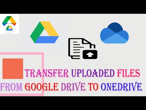 How to transfer uploaded files from Google Drive  to OneDrive