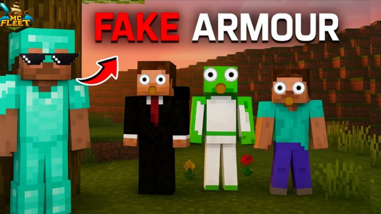 How I Make Fake Diamond Armor 😨 