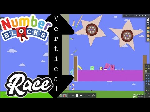 Numberblocks vertical race!! Follow the gravity Numberblocks vertical race!! Follow the gravity