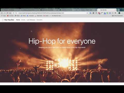 HarvardX: CS50W - Project 0: Homepage
