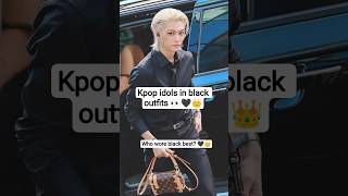 K-pop idols who own the color black 🌑🖤 #KpopShorts #kpop