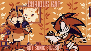 Curious Cat But Sonic sings it | FNF VS Gorefield V2