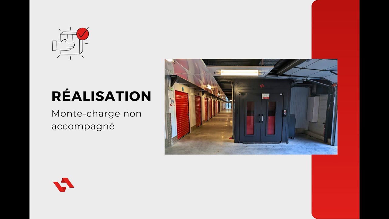 Monte charge non accompagné pour box de stockage | Vertical