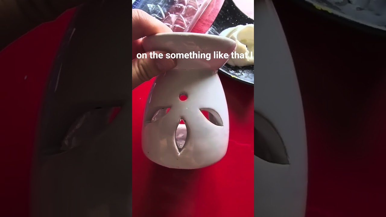 When a candle collapses because of too little stearin 