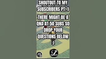Shoutout to my subscribers pt. 1 :)