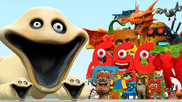 Roblox Hungry Worm Vs All Italian AI Brainrot Memes In Garry