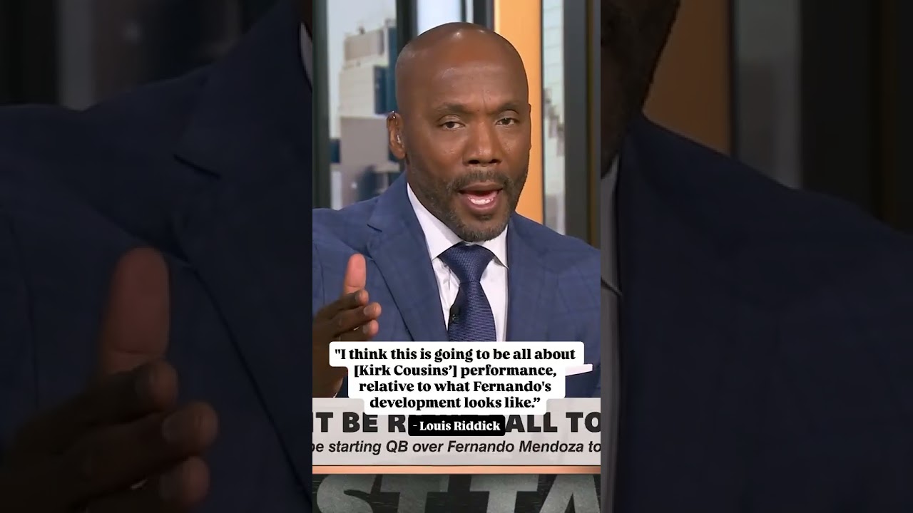 Louis Riddick shares his thoughts on the QB battle between Kirk Cousins and Fernando Mendoza 🗣️